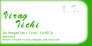 virag tichi business card